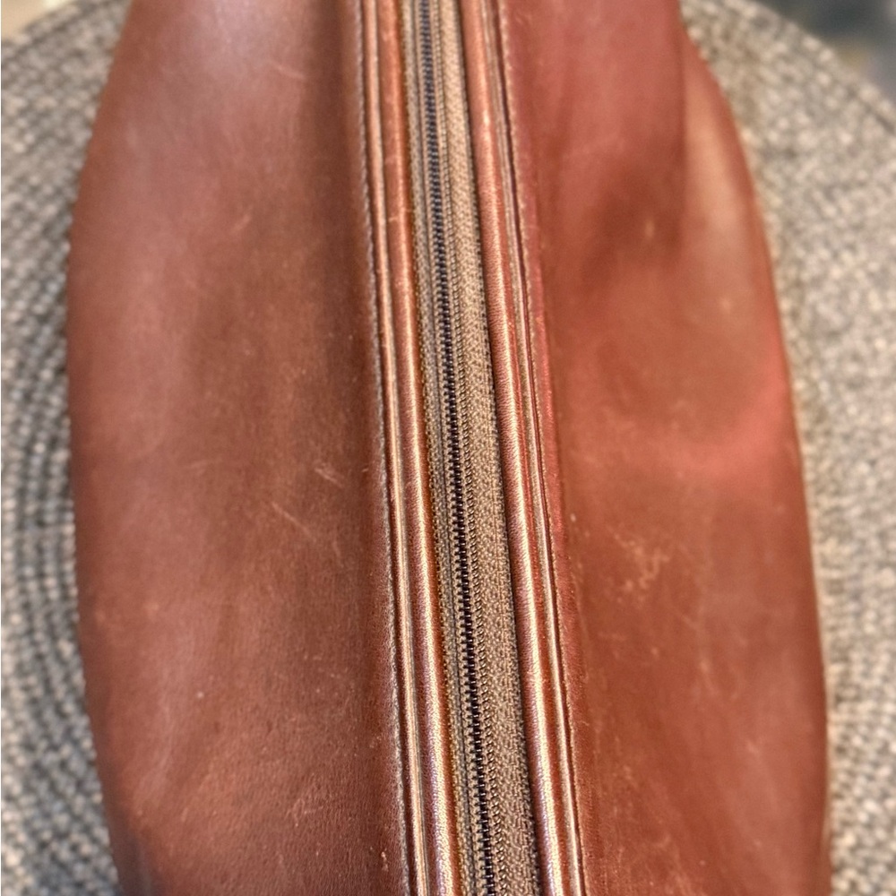 Vintage Coach Brown Leather Men's toiletry Bag - Picture 4 of 5
